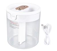 Humidificateur à brume 2L blanc grande capacité double buse humidificateur silencieux maison chambre bureau muet USB veilleuse vaporisateur d'air avec humidification rapide pour