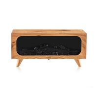Humidificateur à brume froide avec effet de cheminée 3D, diffuseur d'arômes LED 7 couleurs pour huiles essentielles, compatible avec bouteille d'eau, télécommande et minuterie, gris (câble USB 5 V