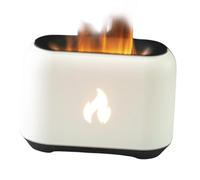 Humidificateur à diffuseur de flamme - Diffuseurs d'air humidificateur de bureau à flamme 3D pour la maison | Brume fraîche 278g 15x10.4x6.6cm 150ml, Machine d'aromathérapie alimentée par USB avec 7 c