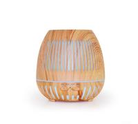Humidificateur à grain de bois Diffuseur d'arômes 400 ml USB Veilleuse silencieuse pour la maison, le bureau, la chambre à coucher (YX130C)