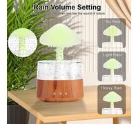 Humidificateur à nuages, diffuseur d'huiles essentielles de 450 ml avec 7 couleurs, lumières LED, nano-brouillard, diffuseur et humidificateur pour la maison, le bureau, la chambre, la chambre d'enfan