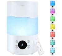 Humidificateur à ultrasons, capacité de 4 litres, puissance de 25 watts, tension de 220 volts, 3 niveaux de réglage de la brume, arrêt automatique pour plus de sécurité