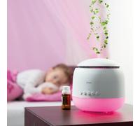 Alecto Humidificateur pour chambre de bébé 3 en 1 BC23 Diffuseur d'arôme Sans bruit Blanc