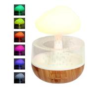 Humidificateur Champignon - Mini Diffuseur D'aromathérapie, Vaporisateur À Brume Fraîche | Hydratant Nuage De Pluie, Vaporisateur À Vapeur Goutte De Pluie, Veilleuse, Capacité De 400 Ml, Idéal Pour Le