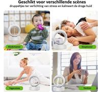 Humidificateur compact 680 ml, blanc, portable