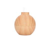 Humidificateur d'air 130ml USB LED Diffuseurs d'arômes d'huiles essentielles (Grain en bois)