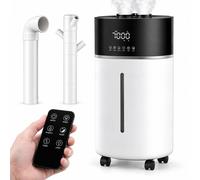 Humidificateur d'air 18 litres, avec brume chaude et froide, pour une surface allant jusqu'à 200 m², avec télécommande