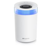 Humidificateur d'air, 2,5 litres, silencieux, 7 couleurs de LED, 2 diffuseurs de vapeur, pour une surface de 20 m², blanc