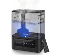Humidificateur d'air 6L, brume froide, silencieux, 60 heures d'autonomie, minuterie, télécommande, couleur noire
