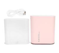 Humidificateur d'air à chargement USB 1L avec veilleuse, double buse de pulvérisation, brume fraîche portable pour le bureau et la maison, rose (Rose)