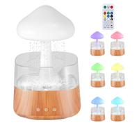 Humidificateur d'air à effet régénérant - Diffuseur d'arômes pour huiles essentielles - Réservoir de 500 ml - Lumière LED en forme de nuages - Brume silencieuse de 10 W pour chambre à coucher ou burea