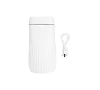 Humidificateur d'Air à Ultrasons USB à Double Buse avec Lumière Colorée 1000Ml - Blanc
