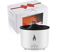 Humidificateur d'air aromathérapie - Diffuseur d'huiles essentielles - Réservoir de 360 ml - Modes « flammes » et « méduses » avec LED - Prise UE 220 V - 3 W - Silencieux (<36 dB) - De table/portable 