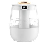 Humidificateur d'air de 1,3 L avec capteur d'humidité double port de pulvérisation, brume fraîche avec veilleuse ultra faible bruit, humidificateur d'eau USB pour la maison et le bureau