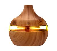 Humidificateur d'Air Diffuseur Huiles Essentielles Mini Diffuseur Parfum Maison USB 300ml Purificateur d'air Silencieux 7Couleurs LED Nebulisateur Huile Essentielle pour Maison Bureau Chambre bébé (C)