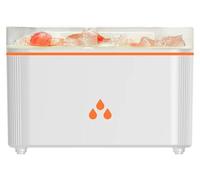Humidificateur d'air, effet de simulation de flammes, modèle portable, blanc