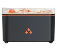 Humidificateur d'air, effet de simulation de flammes, modèle portable, noir