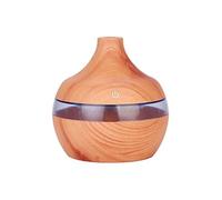 Humidificateur d'air électrique Mini USB avec Lumières LED 300ml Grain de bois Clair G