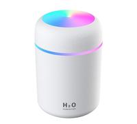 Humidificateur D'Air Électrique Portable De 300ml, Diffuseur D'Huile Aromatique, Vaporisateur De Brume Fraîche Usb Avec Veilleuse Colorée Pour Voiture Et Maison
