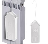 Humidificateur d'air en céramique - ORION - Forme de maison - 300 ml - Blanc - 8x3,5x19 cm - Suspendu au radiateur