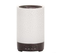 Humidificateur d'air en grain de bois avec fonction diffuseur d'arômes, humidificateur de bureau USB silencieux avec veilleuse et télécommande pour chambre à coucher, bureau, salle de yoga, blanc