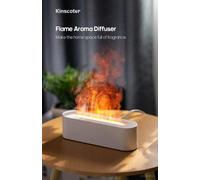 Humidificateur d'air et diffuseur d'arômes sans BPA avec veilleuse, 25 cm, blanc
