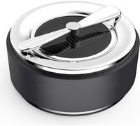 Humidificateur d'air pour voiture Ultrasonic Solar USB Purifier Aromatherapy Oil Diffuser Silver