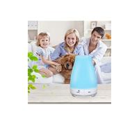 Humidificateur d'air Ultrasonique 200ml Diffuseur Huiles Essentielles Electrique avec 7 Couleurs Changeables LED à Brume Fraîche