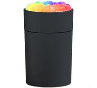 Humidificateur d'ambiance compact pour chambre à coucher - 2 traversants | Diffuseur de lumière de voiture 8h Maker Disposition Maison Bureau Coloré USB 35 dB avec 220 ml Transportable