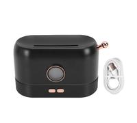 Humidificateur d'aromathérapie de diffuseur d'huile essentielle de flamme tranquille de 200ml pour la chambre à coucher à la maison (Noire)