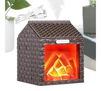 Humidificateur de cheminée, diffuseur d'aromathérapie, humidificateur de flamme simulée pour chambre à coucher, décoration de chambre à coucher, spa, bureau, yoga, lecture