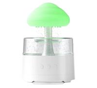 Humidificateur de Nuage de Pluie Siuwddee, Diffuseur de Champignons avec Pluie, 7 Lumières Changeantes de Couleur, Vert, PP+ABS, Évaporatif, Bureau, Chambre à Coucher