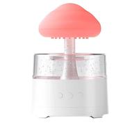 Humidificateur de pluie - 15,5 x 15,5 x 23 cm, lampe de pluie, humidificateur champignon, diffuseur de pluie pour lire, dormir, famille, amis