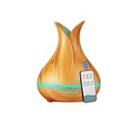 YOKULI - Humidificateur/Diffuseur 400ml LED avec Télécommande - Marron Clair G