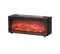 Humidificateur Diffuseur Cheminée Flamme Réaliste Minuterie Réservoir d'eau | Diffuseur D'Huiles Essentielles Décor De Table Pour maison chambre salon salle de bain fête Noir