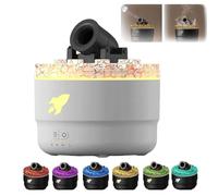 Humidificateur, diffuseur d'arômes, canon à vapeur silencieux avec lumière LED, design créatif de tourelle pour la maison et le bureau, petit humidificateur de bureau