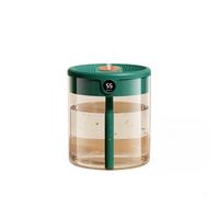 Humidificateur, double pulvérisation de 2 litres, atomiseur de bureau, fonctionnement silencieux, surveillance intelligente de l'humidité, veilleuse pour bureau à domicile (vert)