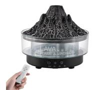 Humidificateur et diffuseur d'arômes Vulkaan, 7 couleurs LED, double mode, chambre/bureau, noir