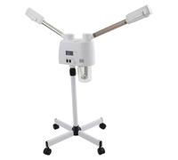 Humidificateur facial - Appareil à vapeur - 800 W - Double tube - Vapeur chaude et froide - Prise UE 220 V - Blanc