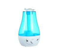 Humidificateur, Humidificateur D'air Ultrasonique 3000 Ml, Double Pulvérisateur, Brumisateur, Diffuseur D'huiles Essentielles, D'arômes LED 7 Couleurs, Aromathérapie pour l'usine à la maison(Blue)