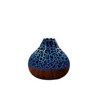 Humidificateur, Humidificateur D'air Volcano 300 Ml, Diffuseur De Brume D'eau Électrique USB, Purificateur Avec 7 Couleurs Nuit Pour maison et bureau(Black Crackle)