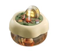 Humidificateur mignon, 400 ml, silencieux et intelligent, appareil domestique portable de 11,9 cm avec lumière douce, humidificateur de d'intérieur, hydratant d'air compact avec design moderne