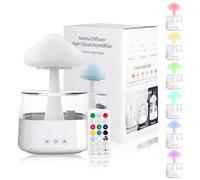 Humidificateur Nuage de Pluie, 450ML Rain-Cloud humidificateur avec 7 lumières LED de Couleur pour Maison, Bureau, Chambre, la Relaxation, Dormir (Blanc)