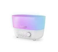Humidificateur pour chambre à coucher Humidificateur 5-en-1 avec diffuseur, haut-parleur, veilleuse et horloge, humidificateur d'air