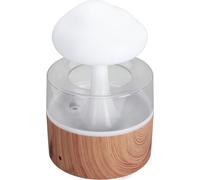 Humidificateur Rain Cloud Multifonction 7 Lumières de Nuit Diffuseur d'Aromathérapie Humidificateur pour Chambre Bureau Maison 100?240V Light Wood Grain EU Plug
