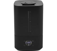 Humidificateur - Réservoir 6 L - Double buse 360° - 3 niveaux - Minuterie 1/2/4/8 h - Silencieux 20-40 dB - Prise UE 220 V - Noir