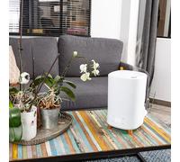 Air & Me Humidificateur d'air Solnan - Ultrasonique - Jusqu'à 30 m² - Minuterie intégrée - Blanc