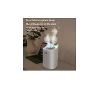Humidificateur usb à double buse 3l silencieux domestique de grande capacité - blanc