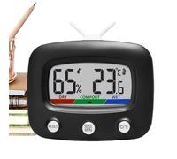 Humidimètre Compteur de forme TV numérique avec lecture Precigrinn | Température et humidimètre pour garage salle de bain sous-sol serre intérieure
