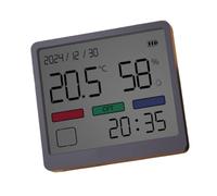 Humidimètre intérieur facile à lire avec grand écran LCD, jauge de température ambiante de bureau avec affichage de confort pour moniteur de température numérique de chambre à coucher et de crèche